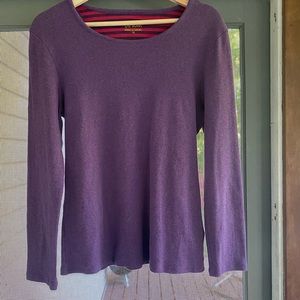 Women’s Boden size 18 purple long sleeve shirt